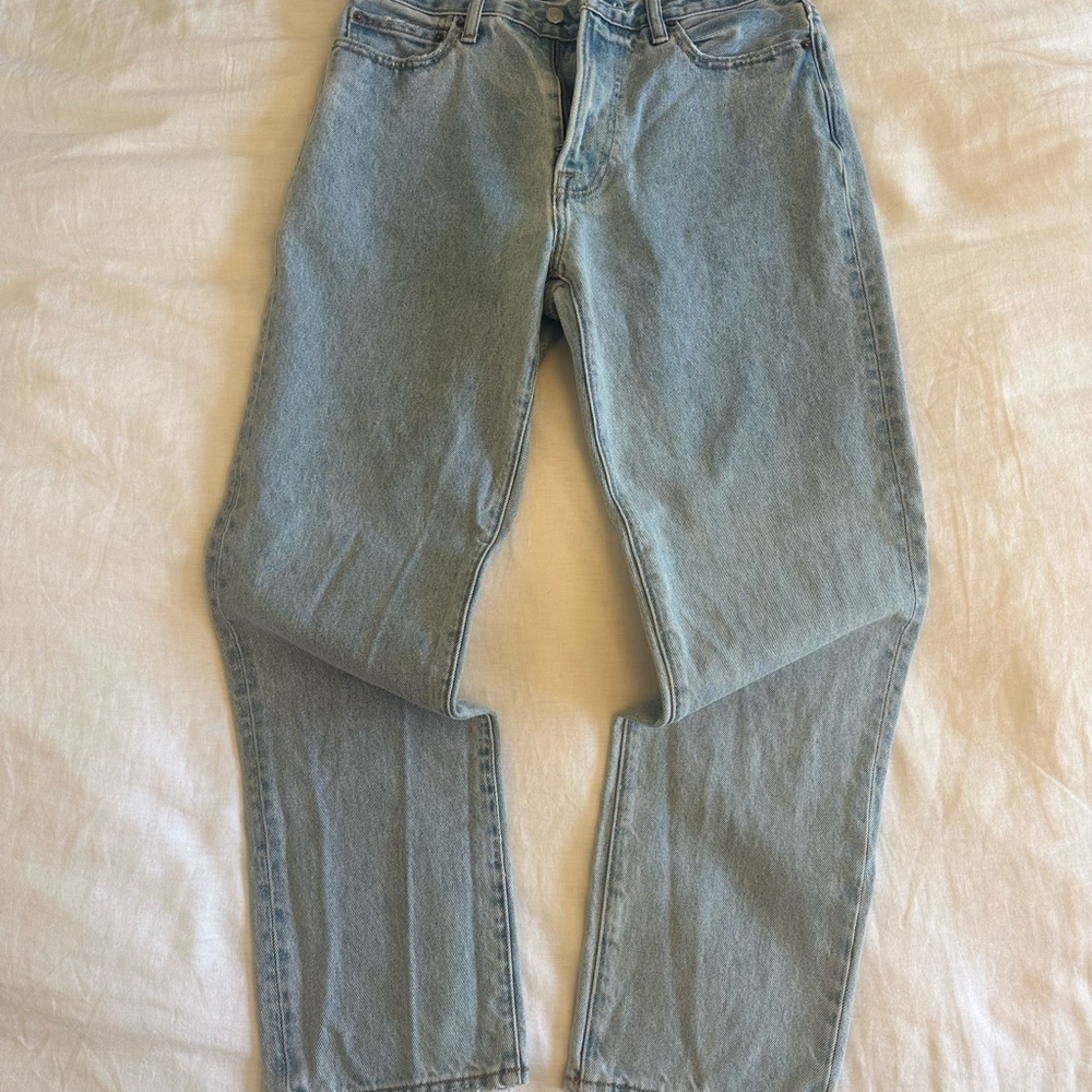 Abercrombie & Fitch Men's Light Blue Relaxed Jeans